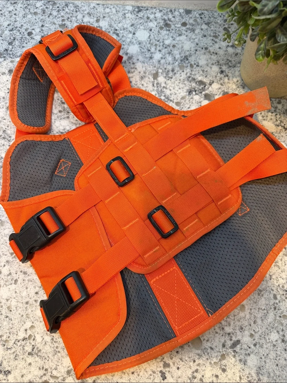 icefang tactical dog harness Small size Blaze orange
